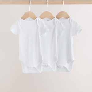 White Kind To Skin Baby Bodysuits 3 Pack